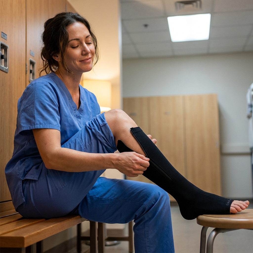 OMOLIA™ Zipper Compression Socks for Circulation, Swelling & Tired Legs