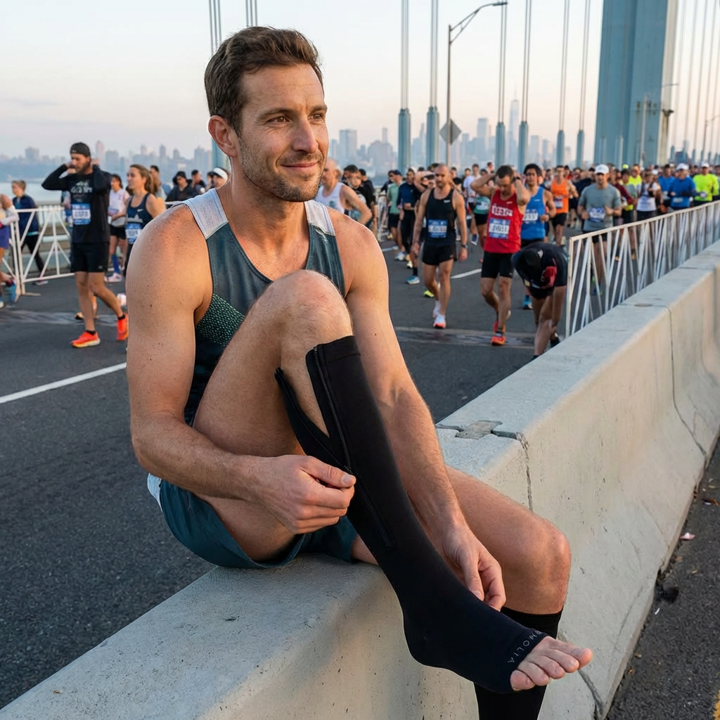 OMOLIA™ Zipper Compression Socks for Circulation, Swelling & Tired Legs