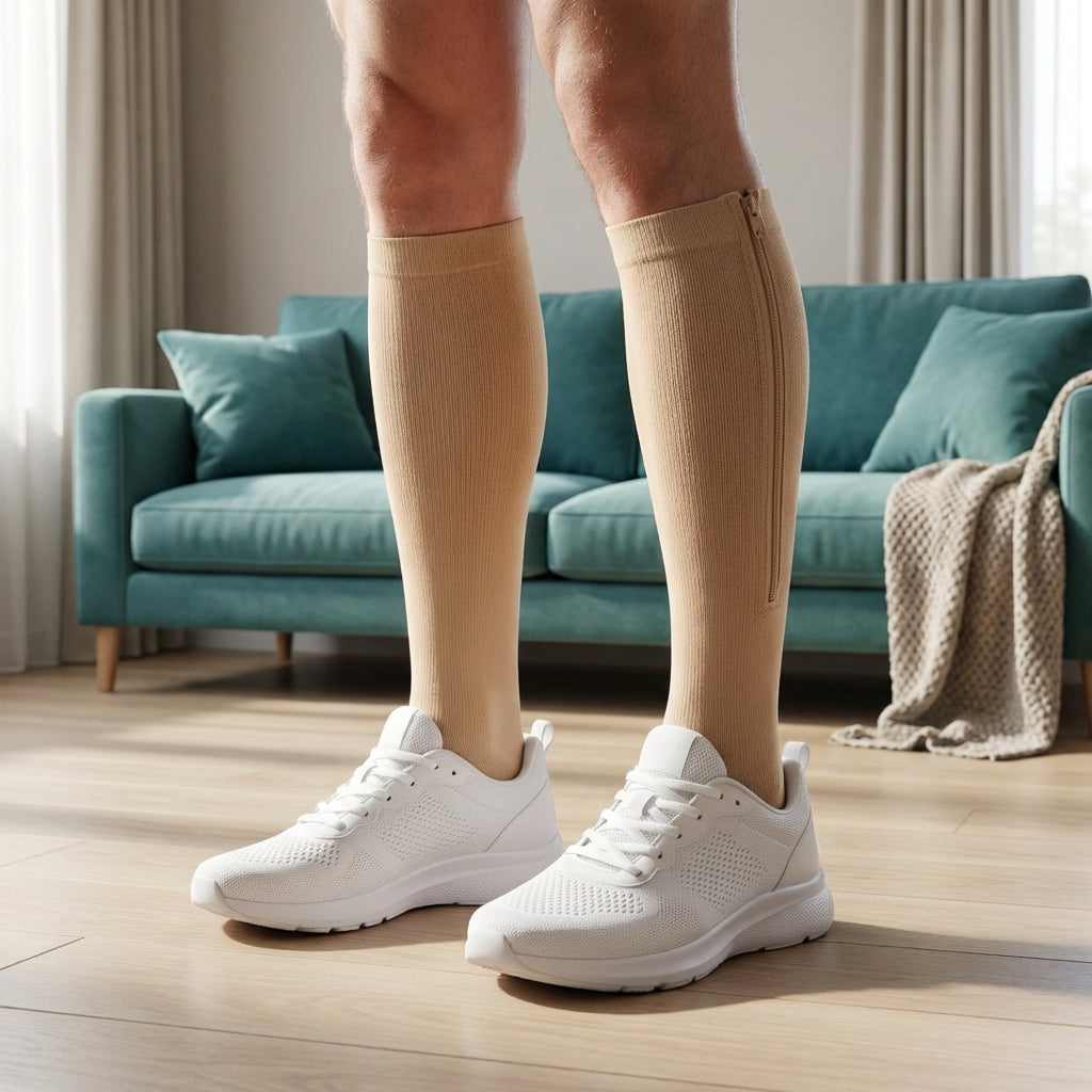 OMOLIA™ Zipper Compression Socks for Circulation, Swelling & Tired Legs